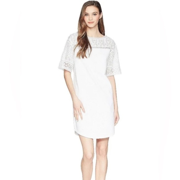 Lauren Ralph Lauren Dresses & Skirts - Lauren Ralph Lauren Eyelet T Shirt Dress Size Small